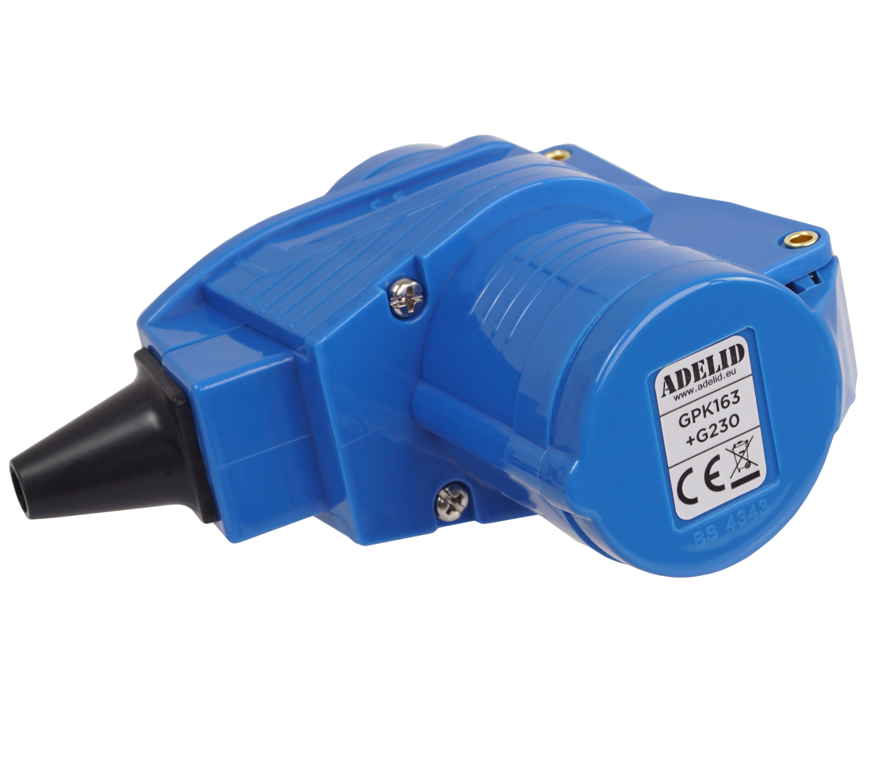 Gniazdo kątowe 16A 230V adapter camping 3P