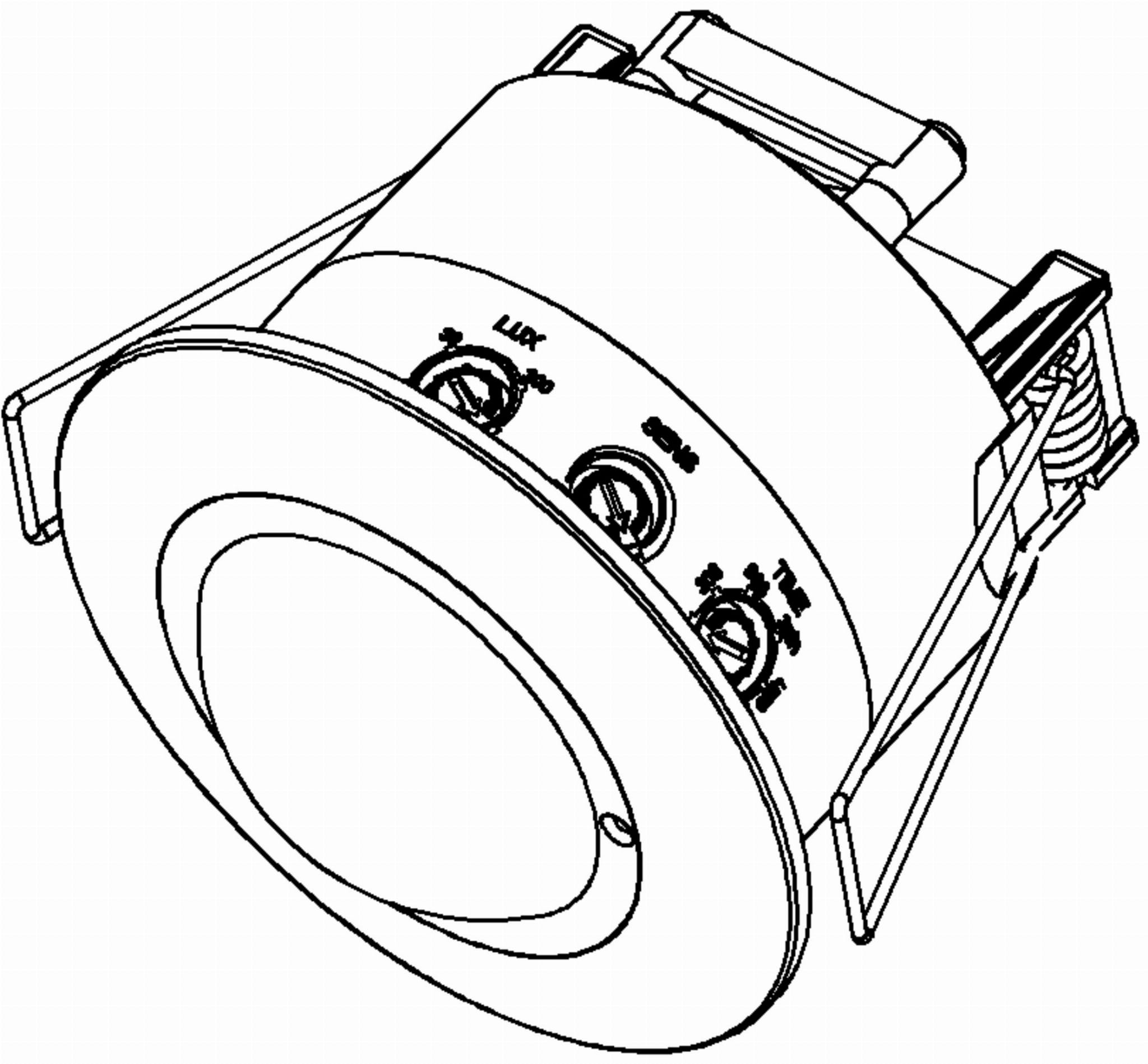 Czujnik ruchu mikrofalowy sufitowy sensor LED MF