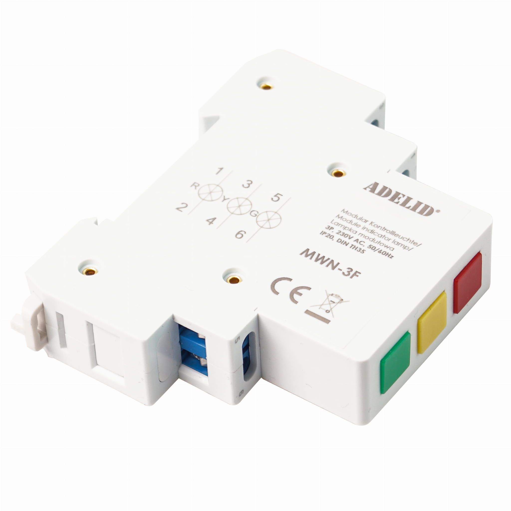 Kontrolka Sygnalizacyjna Lampka 3F Kolorowa 230V