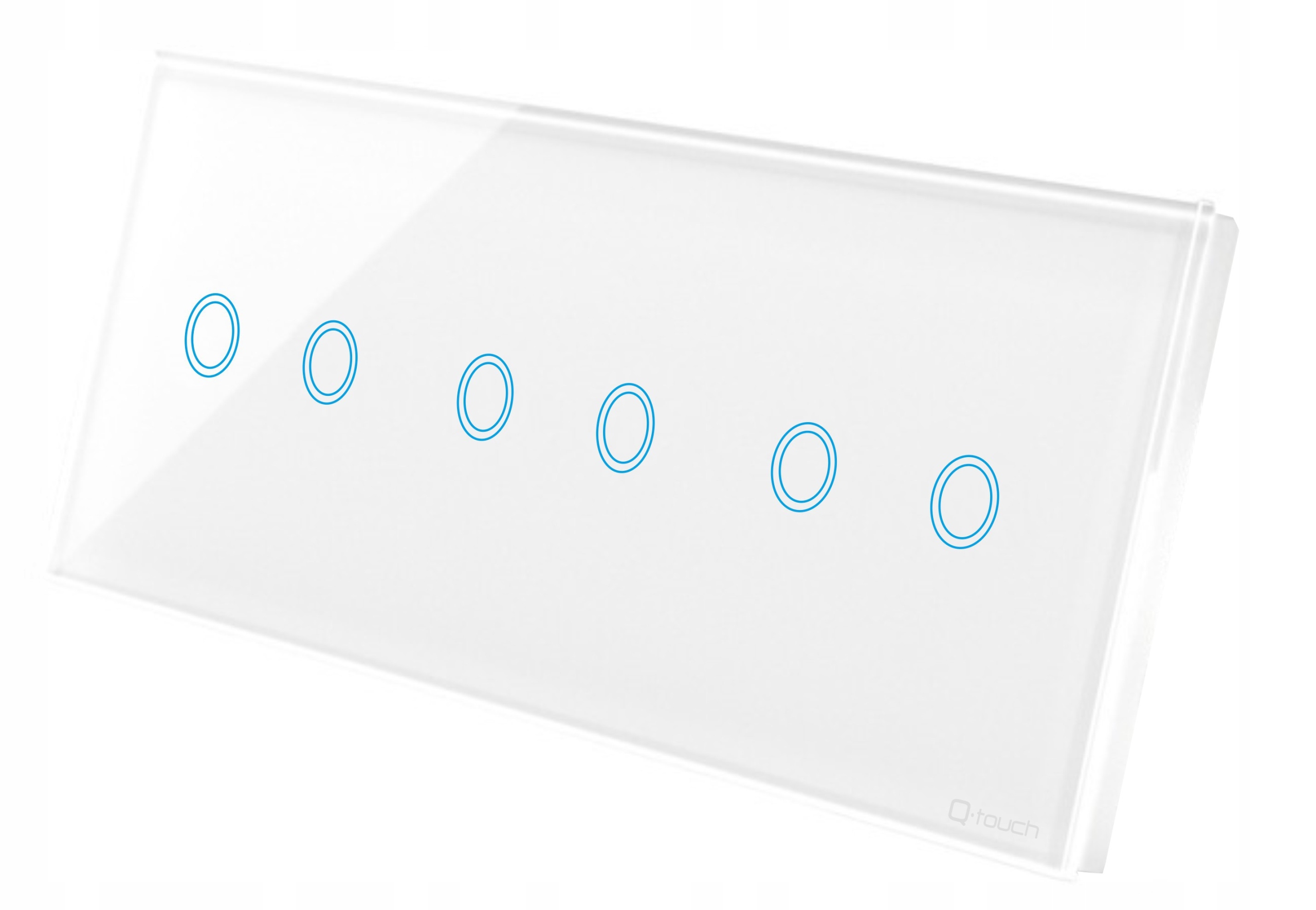 Włącznik Światła Dotykowy Szklany Duży Panel 2+2+2