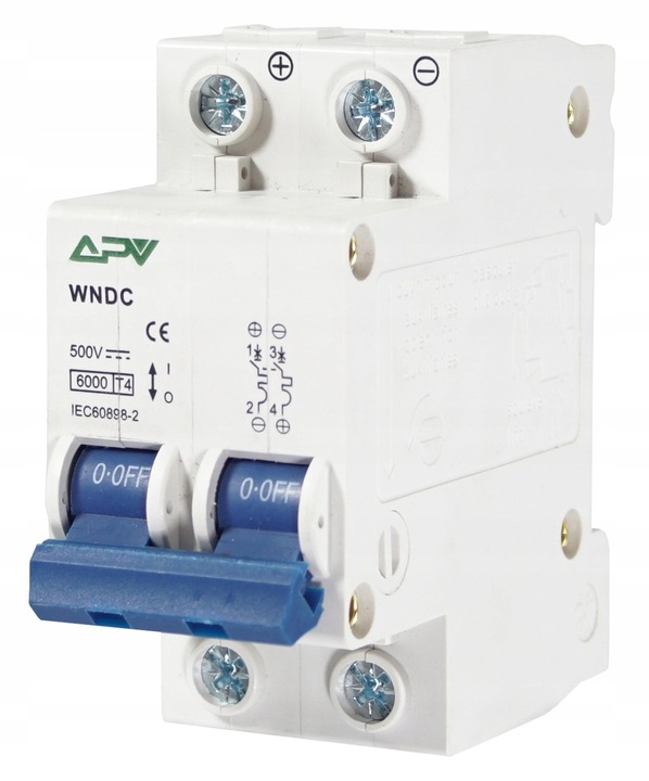 WYŁĄCZNIK PRĄDU STAŁEGO IP65 W OBUDOWIE 500V DC 2P 32A