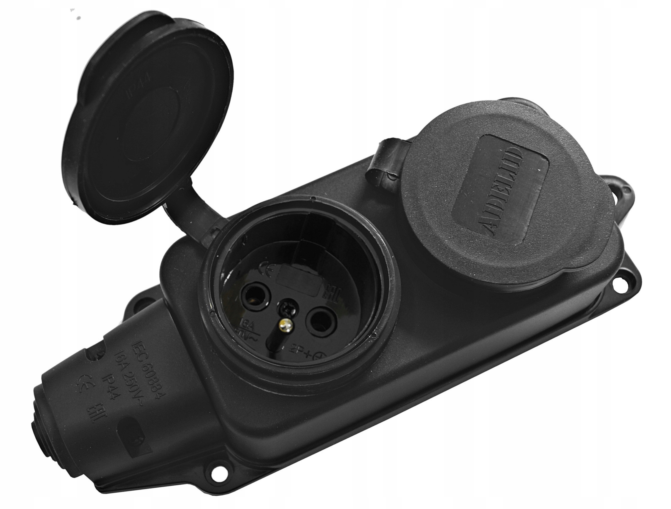 Adapter Siłowy Redukcja Przejściówka 16A Dwójnik