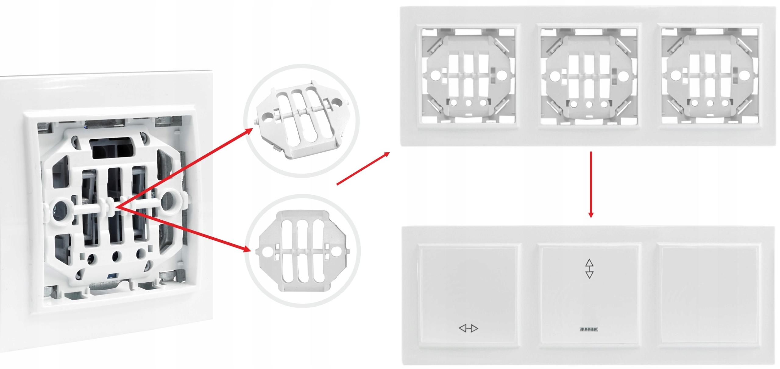 Quadra Adapter Do Ramki Ramek Do Montażu Włącznika