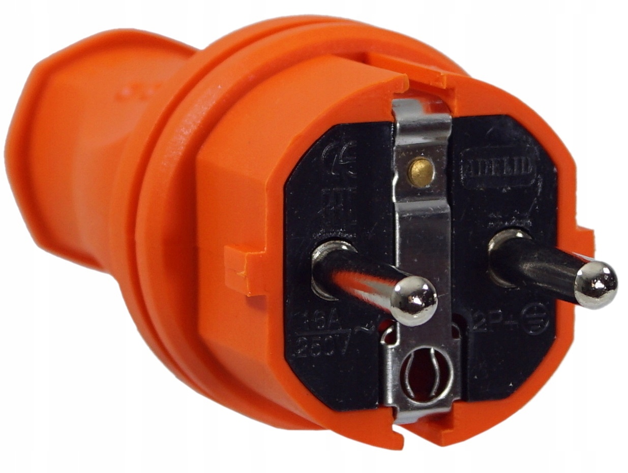 Wtyczka gumowa 16A 230V IP44 hermetyczna na kabel