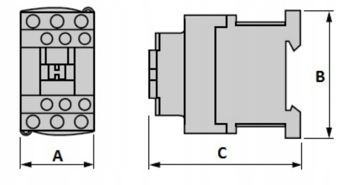 STYCZNIK MOCY 65A 400V AC 3P 1NO 1NC
