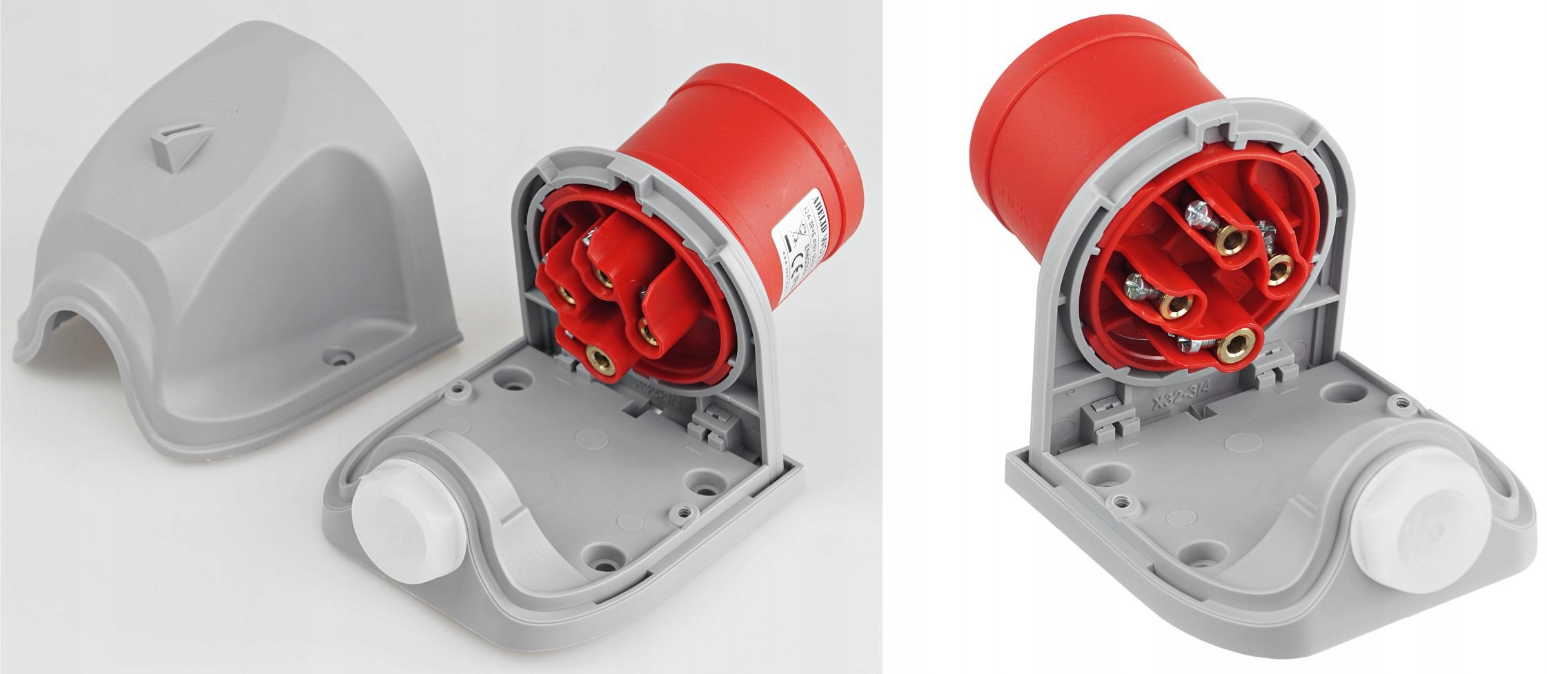 Wtyczka Stała Odbiornikowa Siłowa 16A 4P 400V IP44