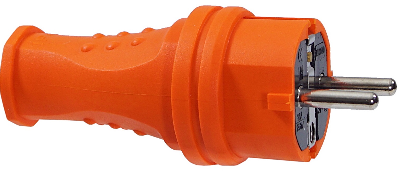 Wtyczka gumowa 16A 230V IP44 hermetyczna na kabel