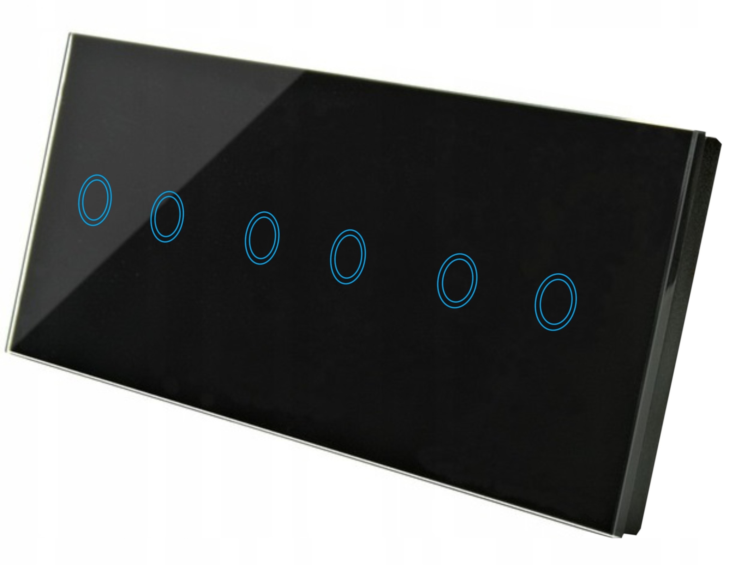 Włącznik Światła Dotykowy Szklany Duży Panel 2+2+2