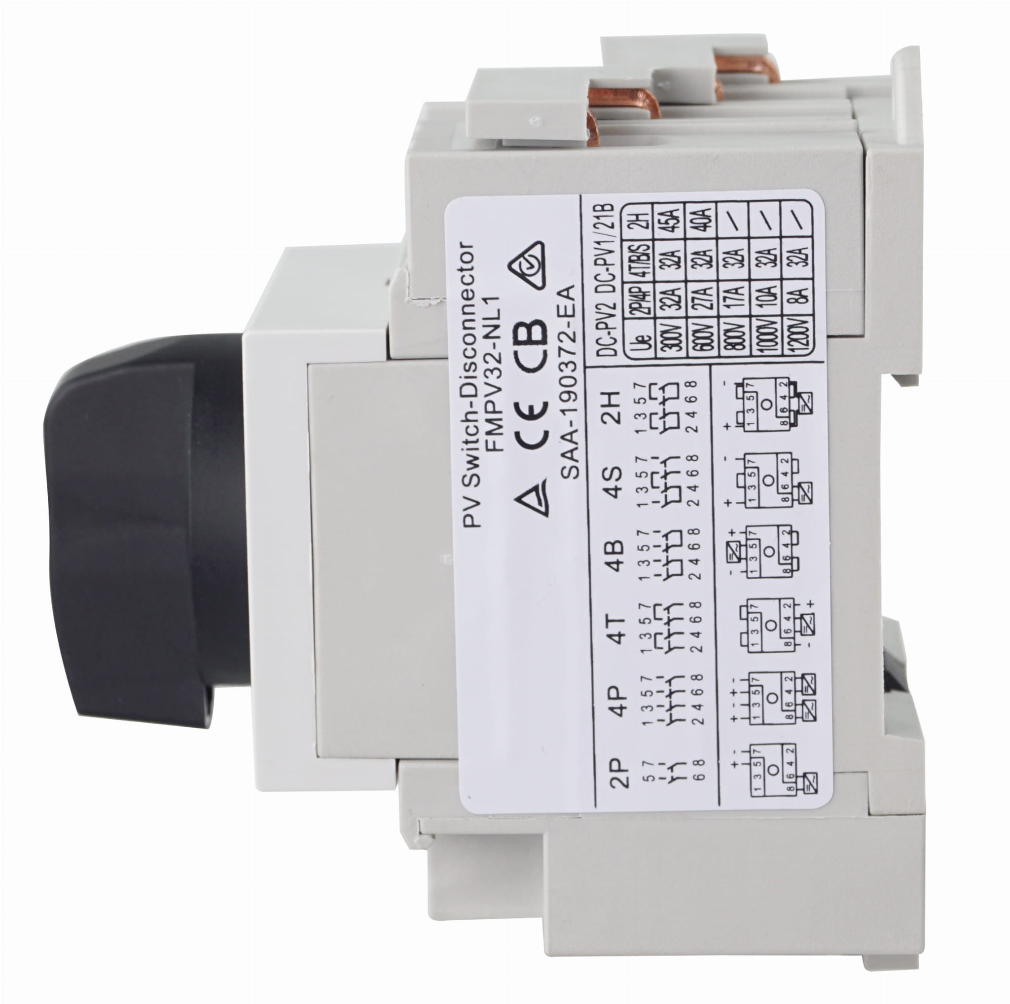 Rozłącznik izolacyjny główny PV  4P 32A 1200V DC