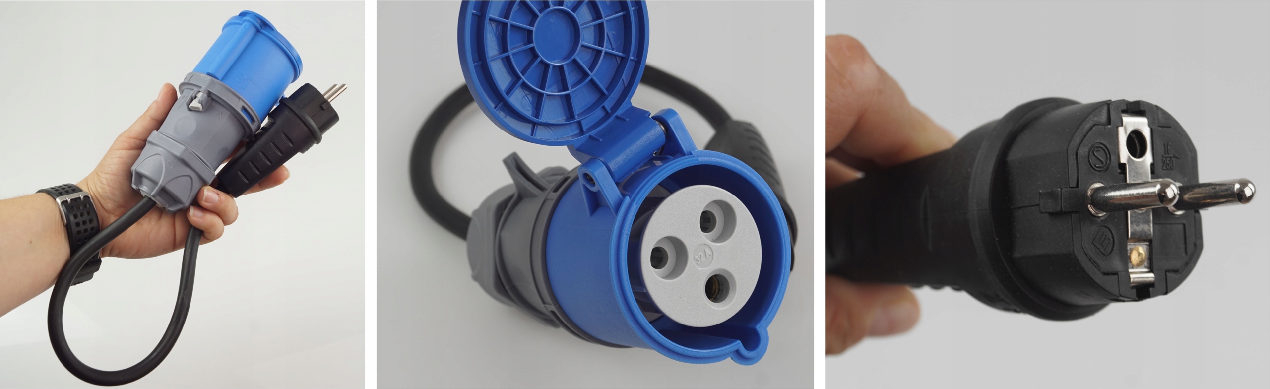 Adapter przejściówka Camping redukcja 32A 230V CEE