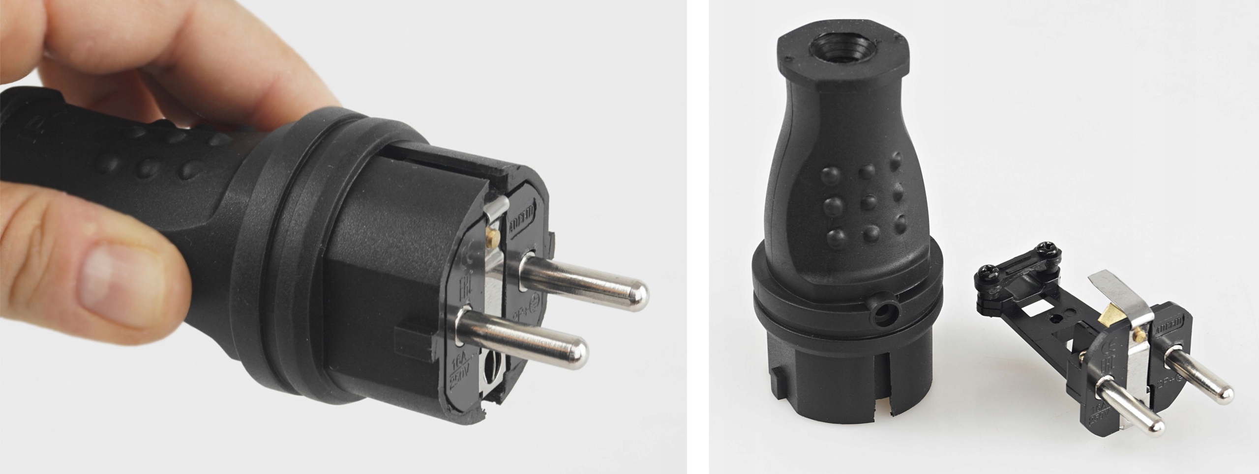 Wtyczka Gumowa 16A 230V IP44 hermetyczna ADELID