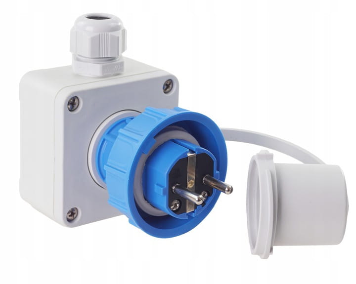 Wtyczka w Hermetycznej Obudowie IP68 16A 230V