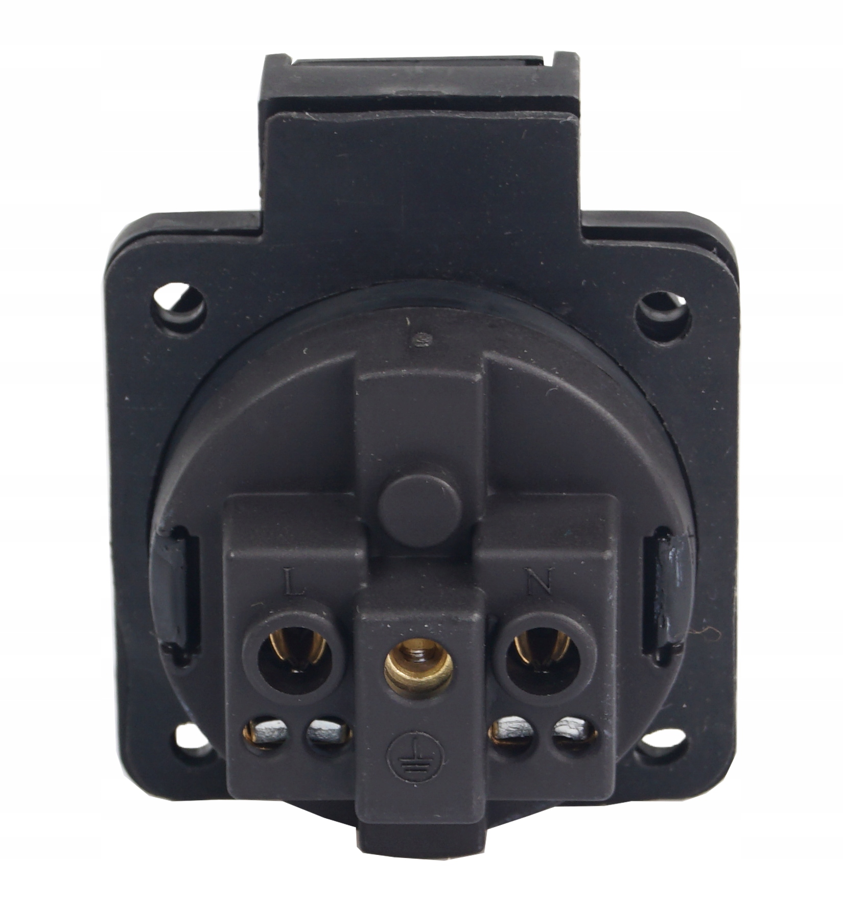 Gniazdo Tablicowe Wtyczkowe Czarne 16A 230V IP54