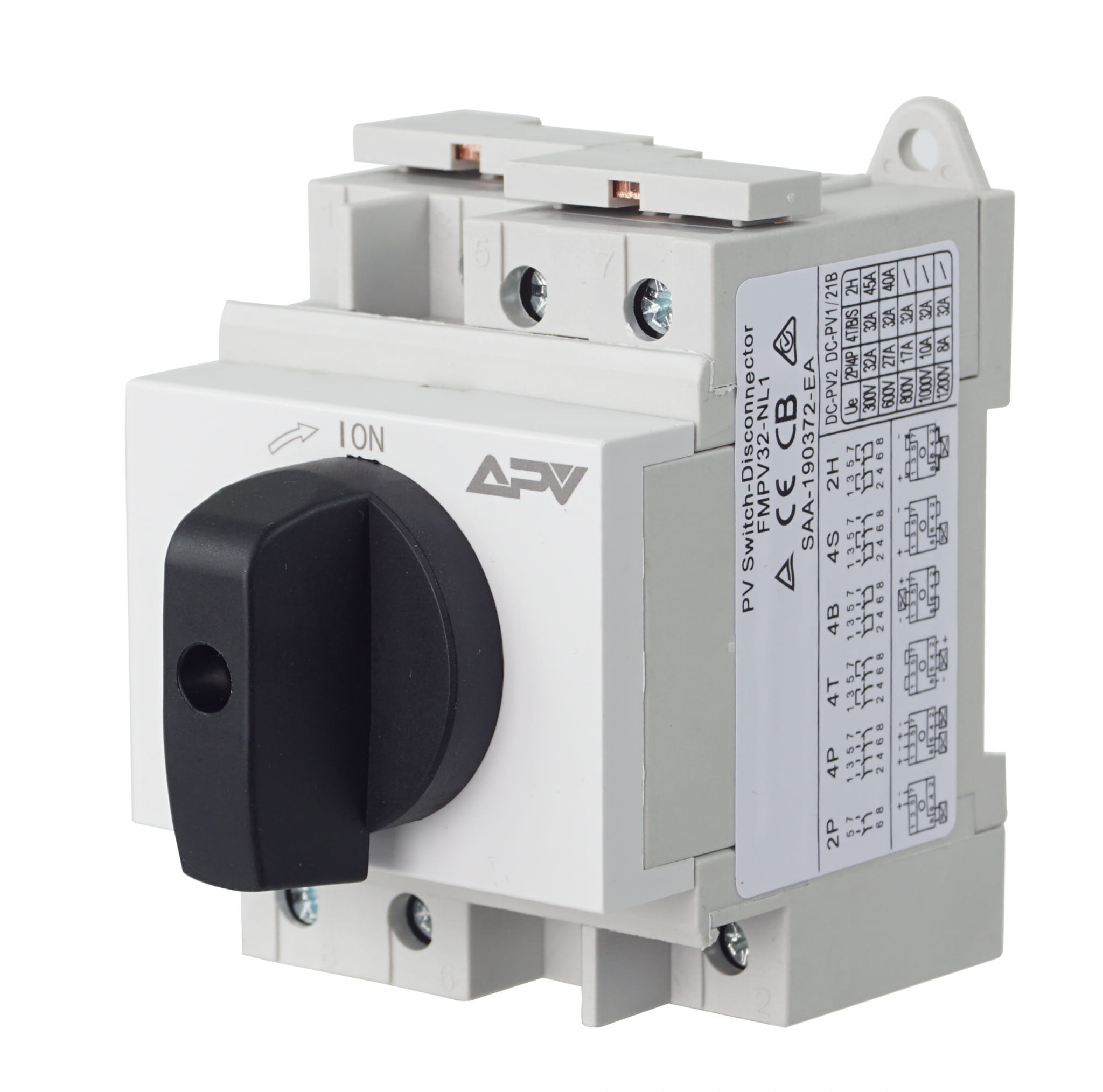 Rozłącznik izolacyjny główny PV  4P 32A 1200V DC