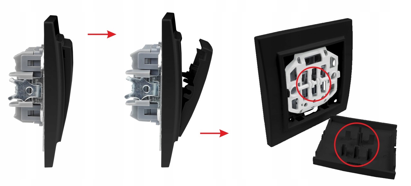 QUADRA Gniazdko Z Bolcem 2x USB Do Ramek 230V 2.1A