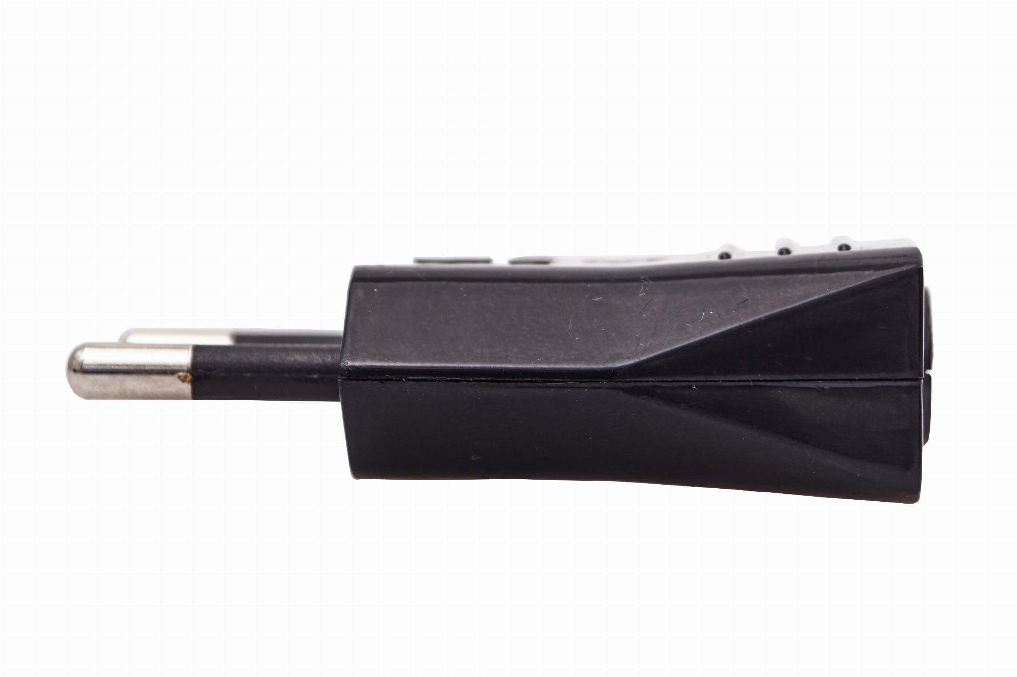 Wtyczka Płaska 230V Skręcana Elegance Czarna Ip20