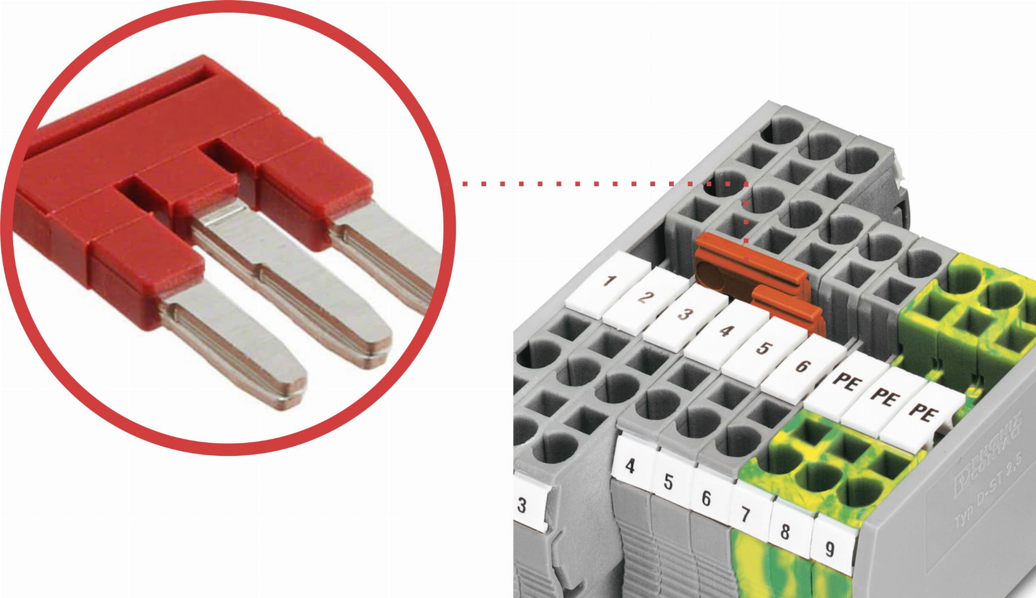 Zwieracz mostek wtykowy 3 torowy 5,2 MM DO ZUG ZS