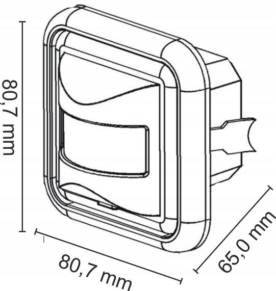 Czujnik Ruchu Sensor Do Puszki Led 160° 2/3 Żyłowy