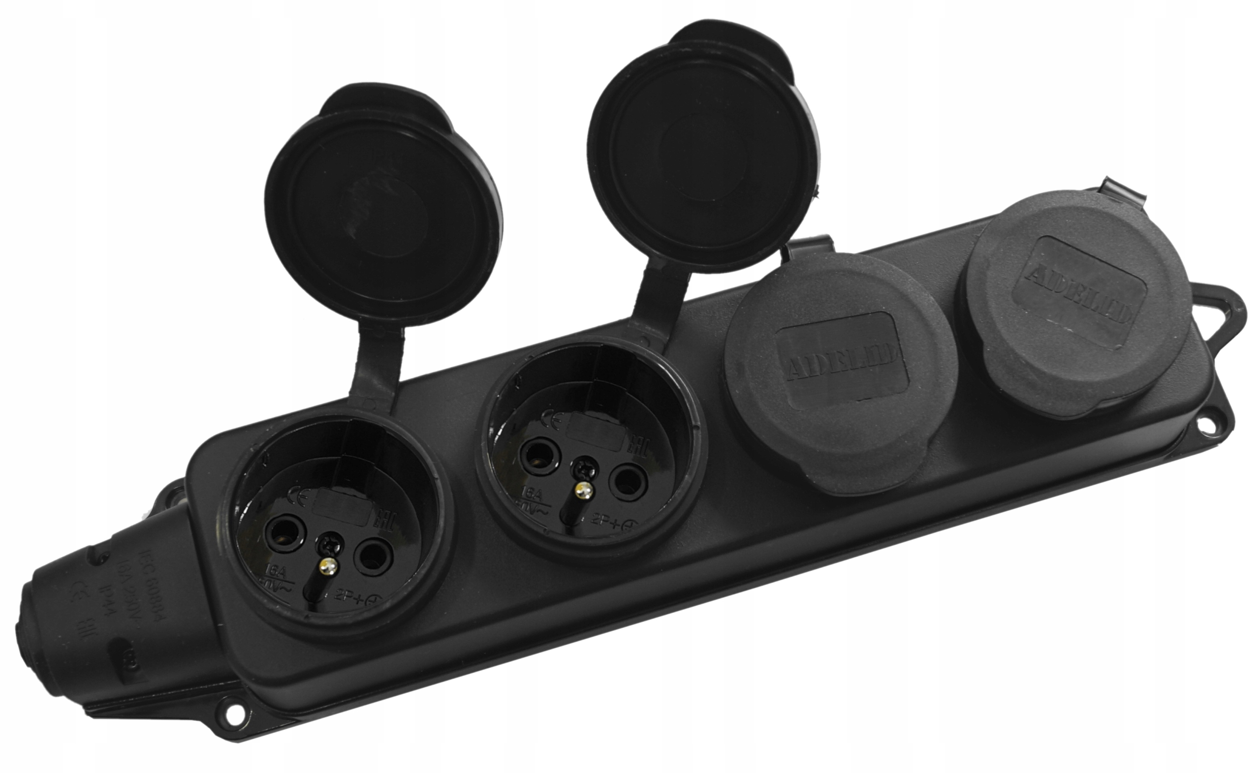 Adapter Redukcja Camping Przejściówka 16A 4X 230V