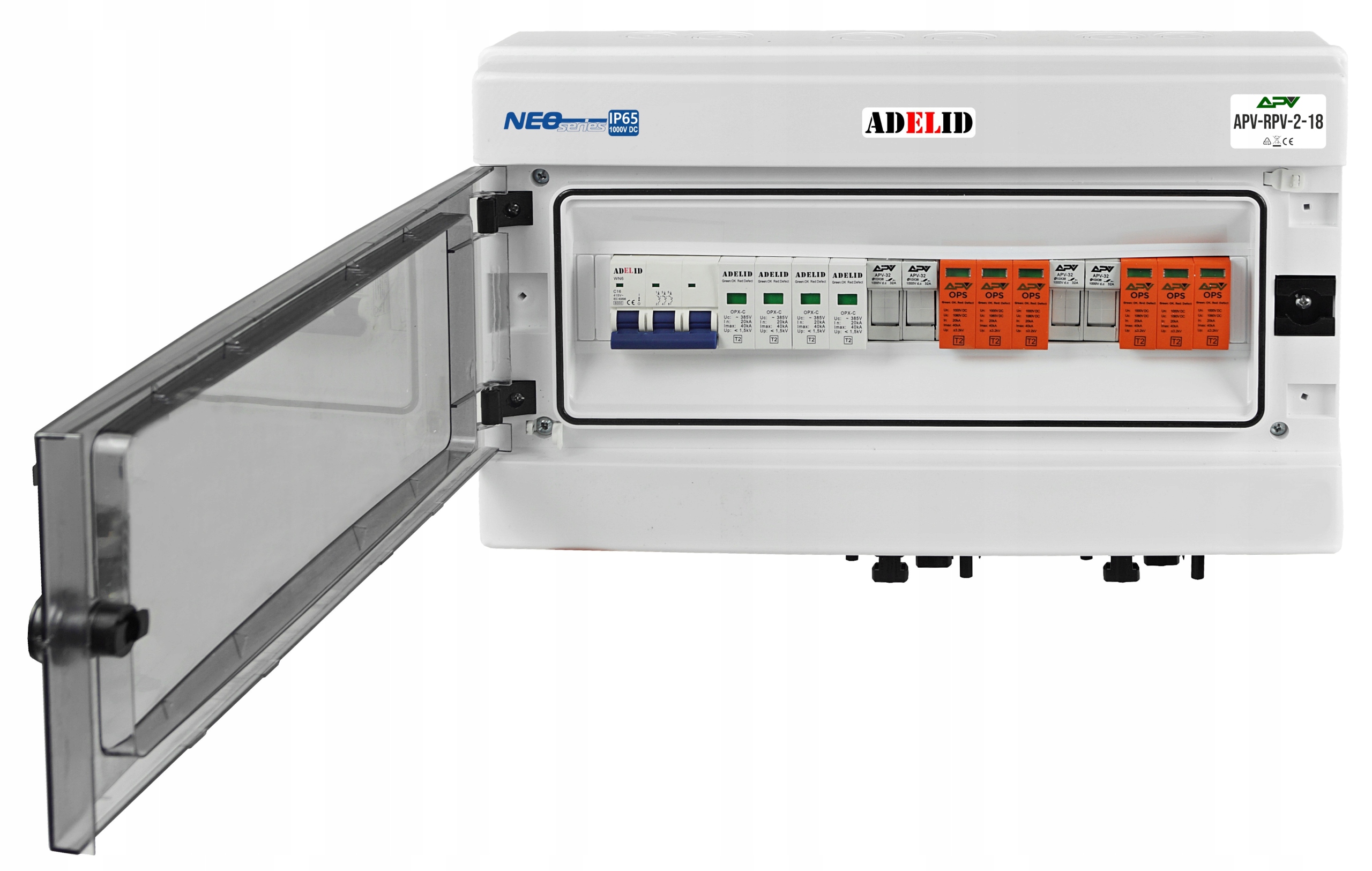 Rozdzielnica PV DC AC Fotowoltaiczna 2 Stringi 1000V