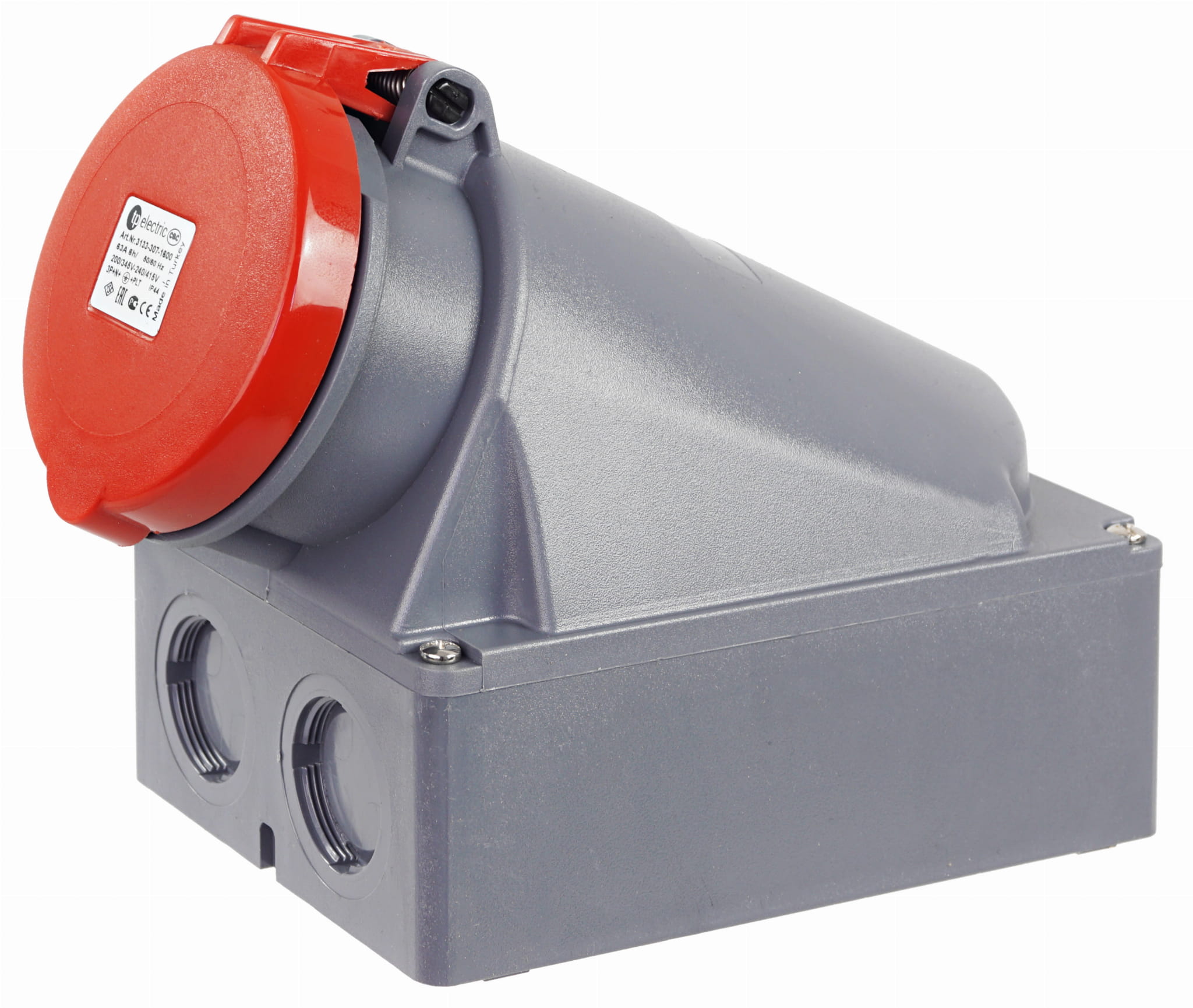 Gniazdo siłowe stałe 63A 5P 400V siła IP44 63/5