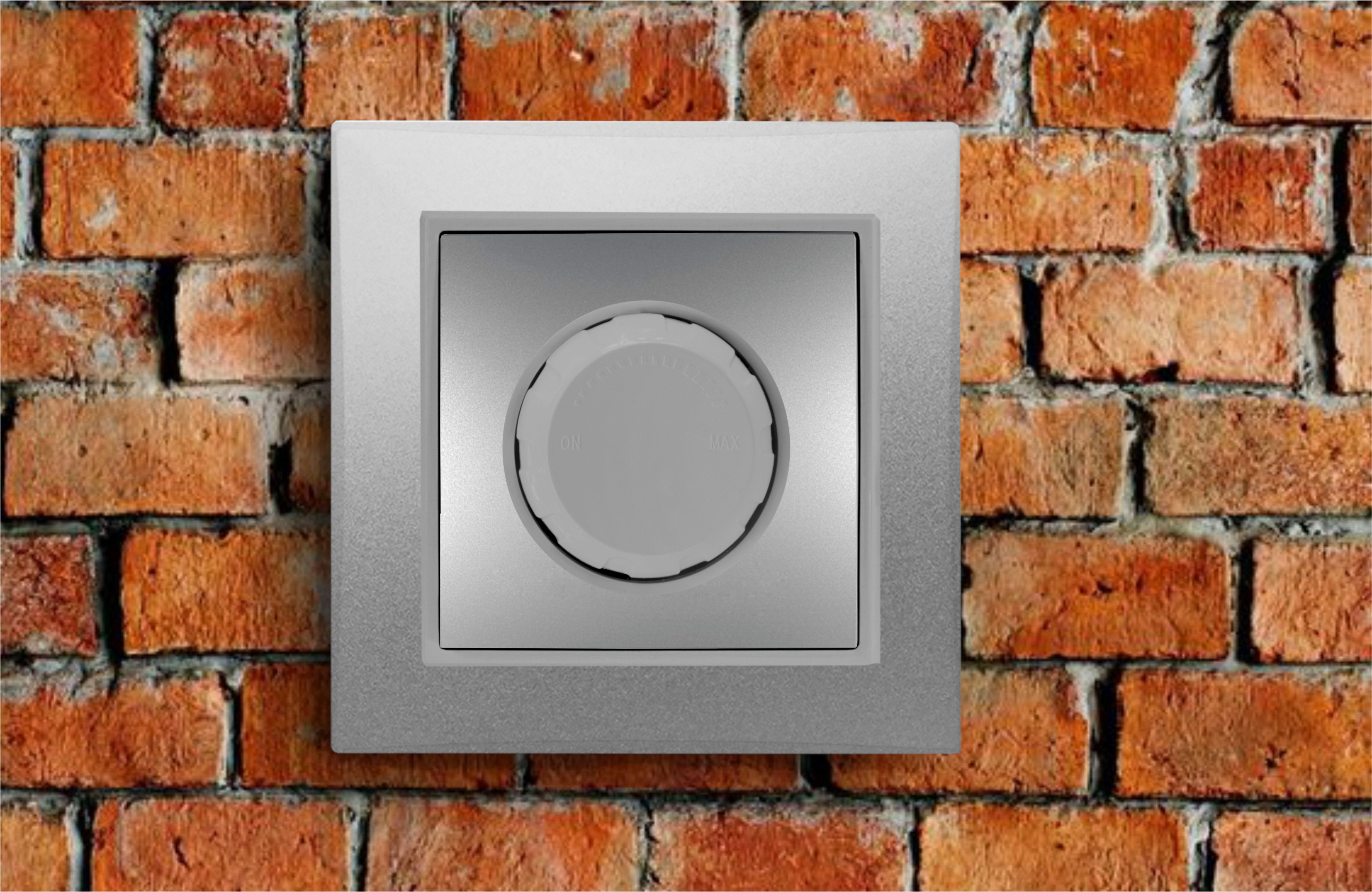 WŁĄCZNIK ŚWIATŁA POJEDYNCZY ŚCIEMNIACZ SZARY OBROTOWY