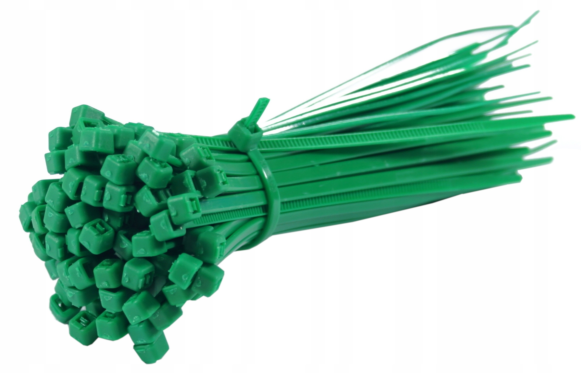 Opaski zaciskowe kablowe trytki UV zielone 2,5X100mm