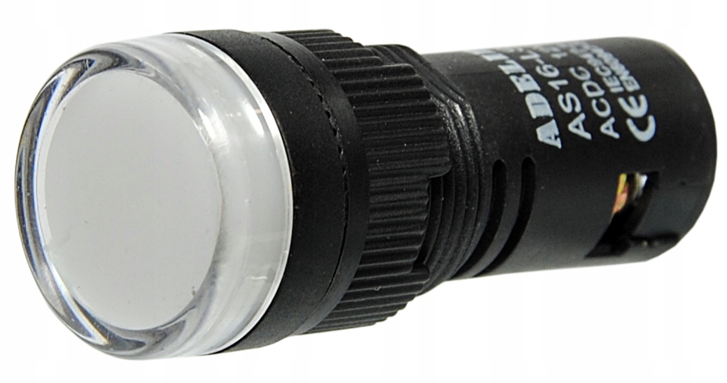 Lampka kontrolka sterownicza biała LED 24V 16MM