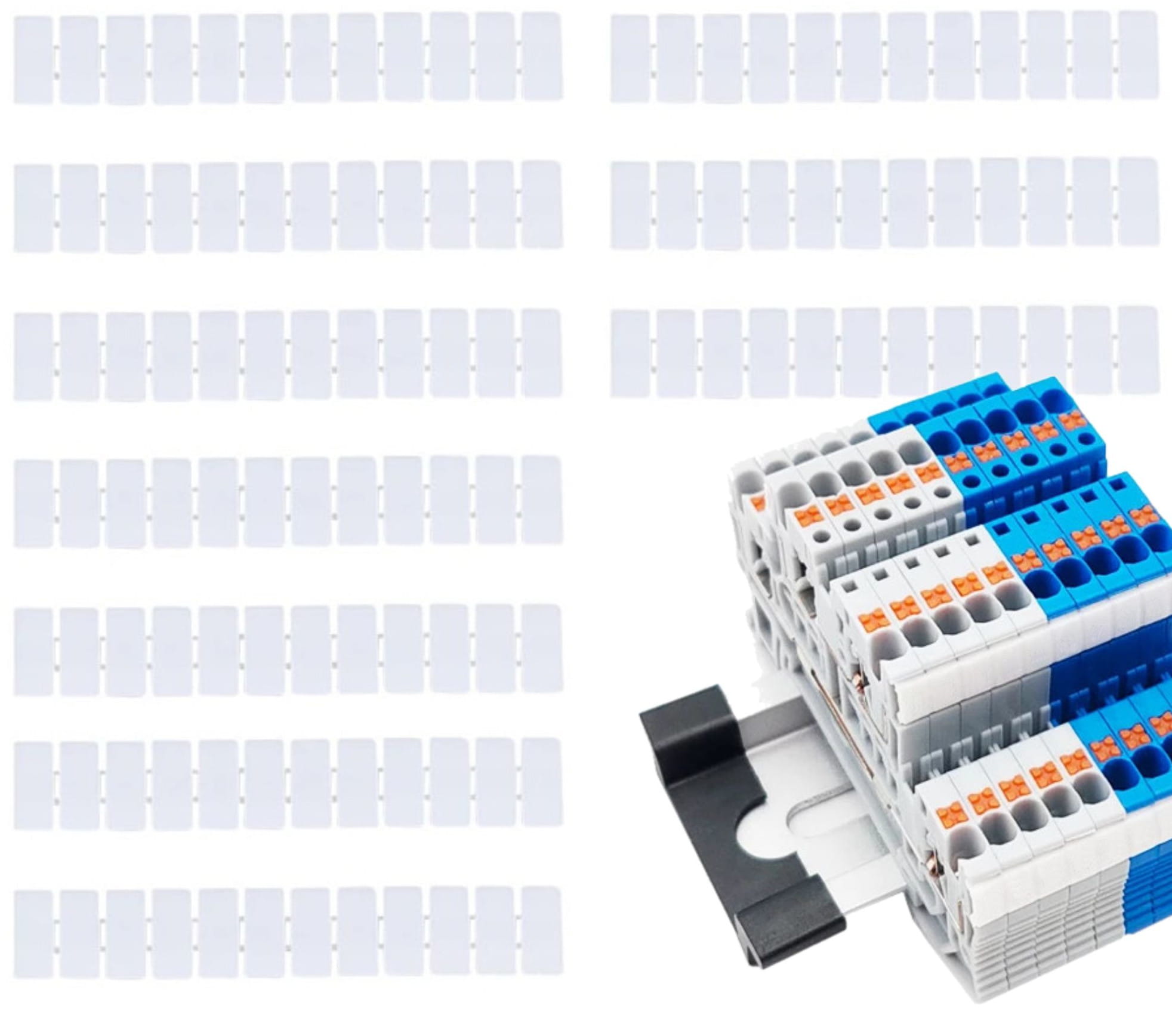 Oznaczniki znacznik do złączek szynowych ZS 120 sztuk