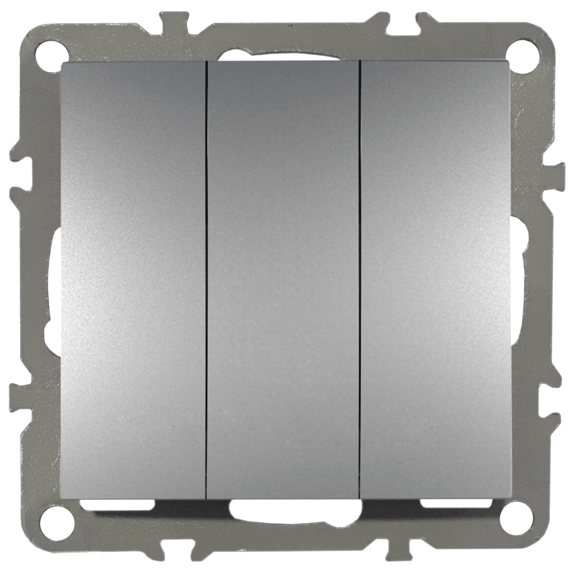 WŁĄCZNIK ŚWIATŁA POTRÓJNY SZARY WYŁĄCZNIK MECHANICZNY