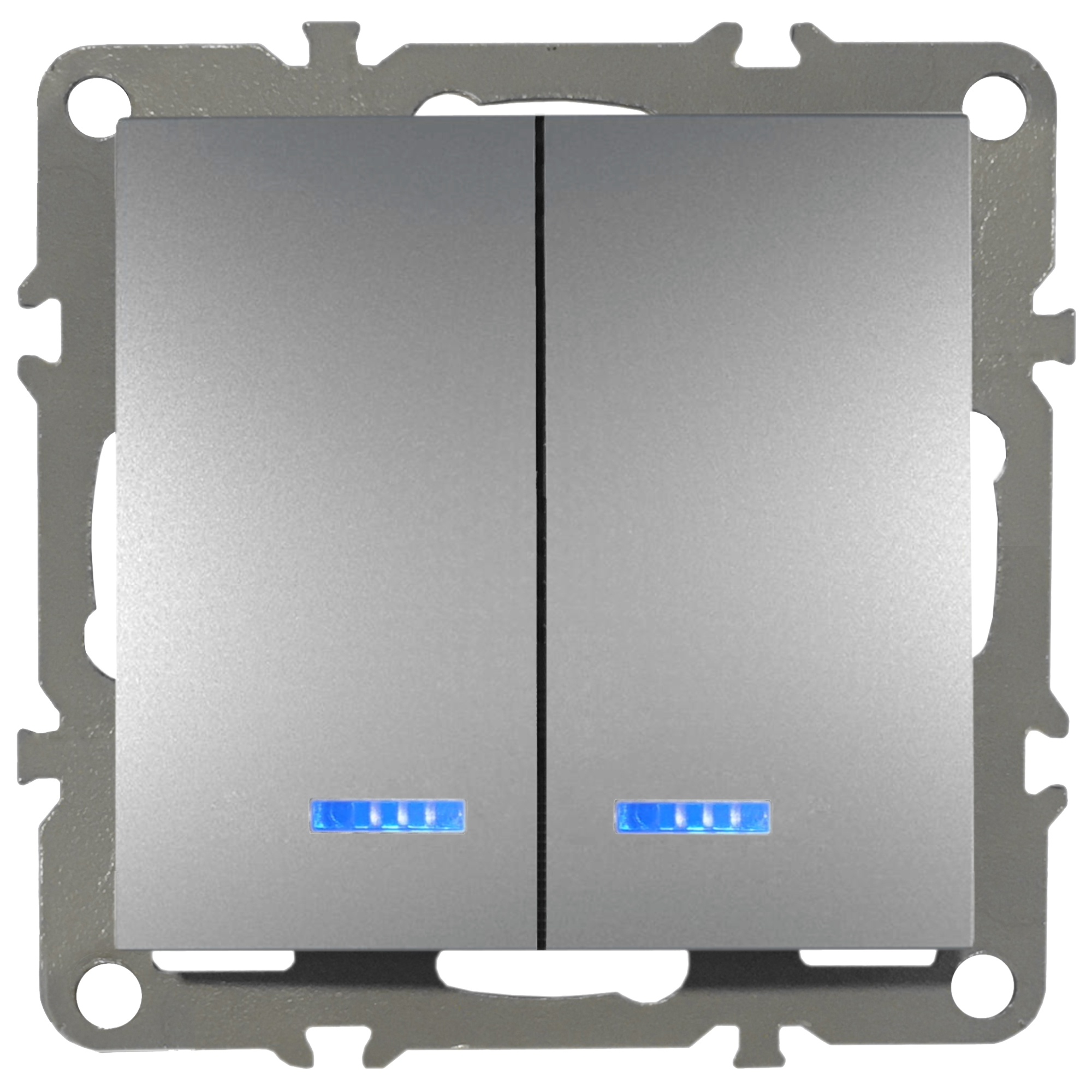 WŁĄCZNIK ŚWIATŁA PODWÓJNY SZARYPODŚWIETLANY