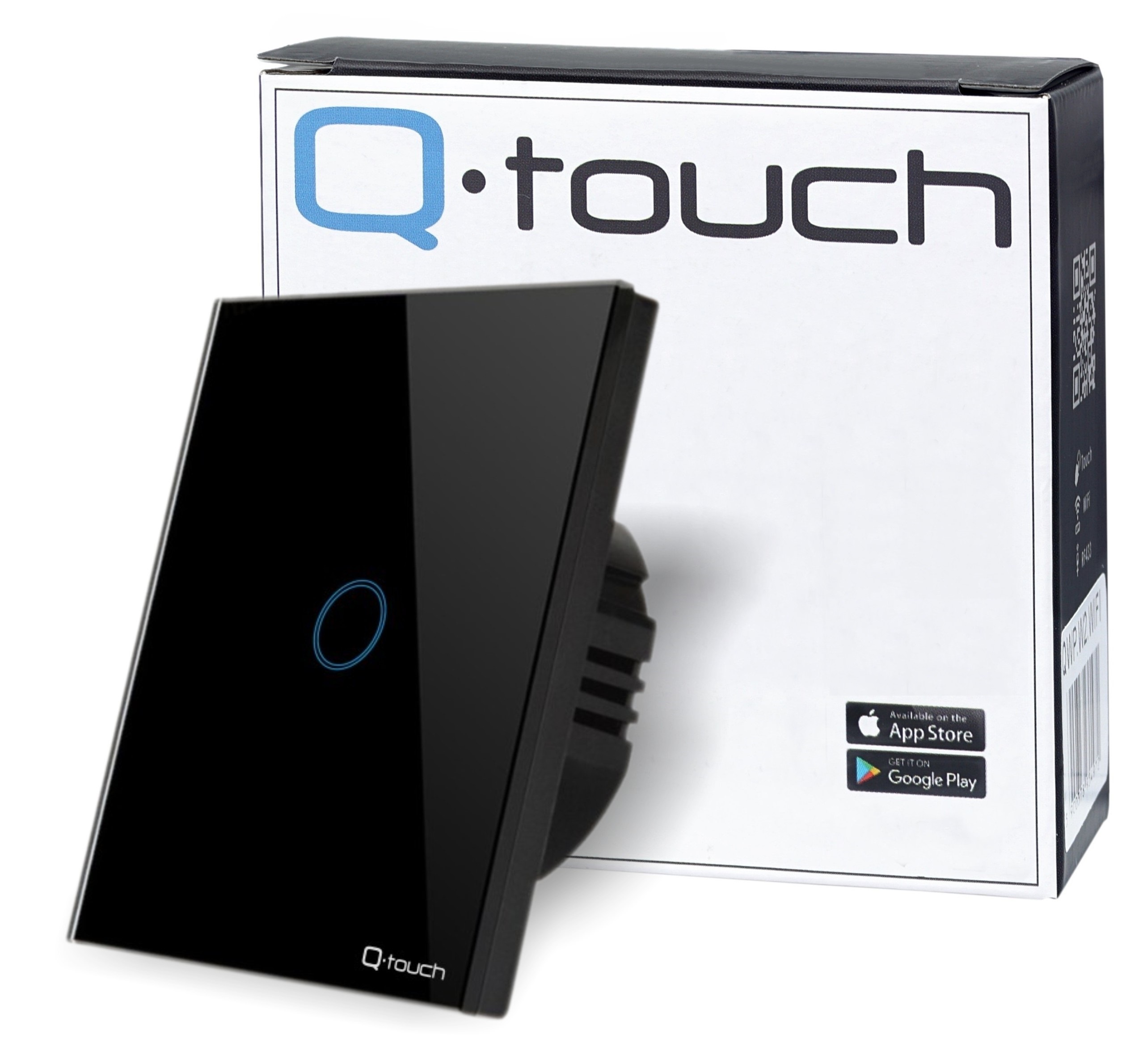 Dotykowy Włącznik Światła Pojedynczy Szklany WiFi Qtouch