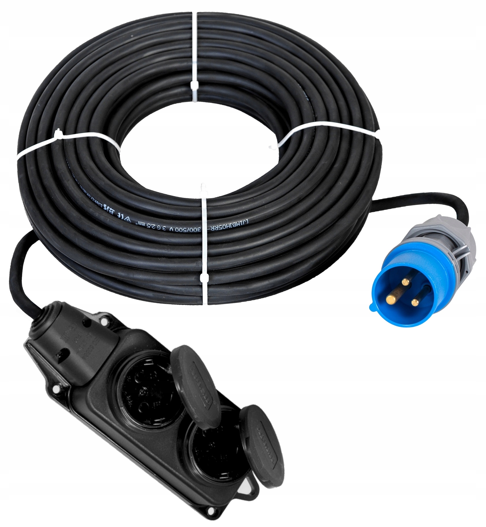 ADAPTER REDUKCJA CAMPING 16A - DWÓJNIK 230V 25M