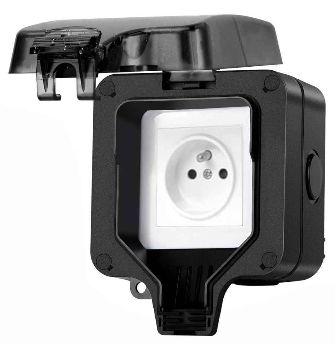 GNIAZDO ELEKTRYCZNE OGRODOWE WODOSZCZELNE Z BOLCEM 230V IP66