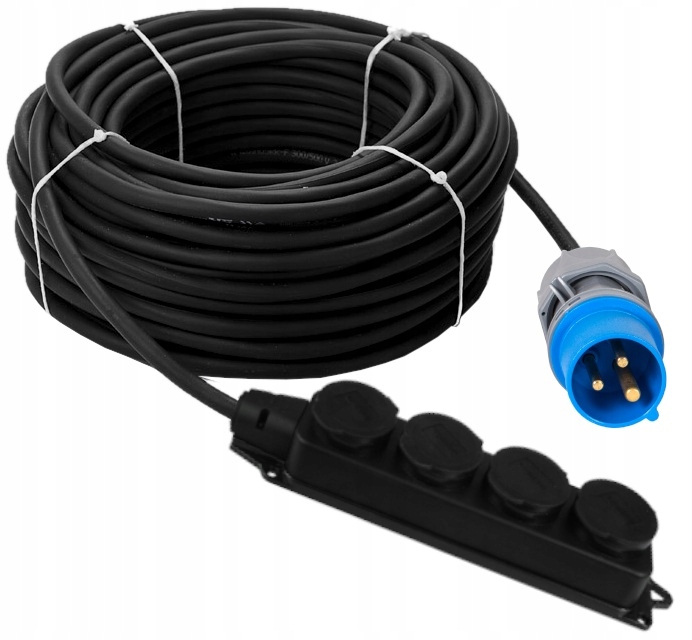 ADAPTER REDUKCJA CAMPING 16A - CZWÓRNIK 230V 20M