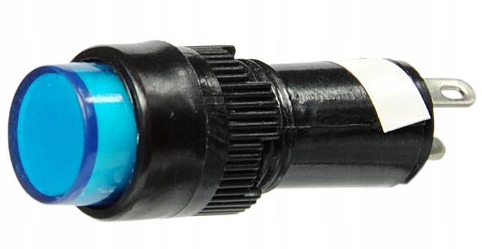 Lampka kontrolka sterownicza niebieska LED 12V 10MM