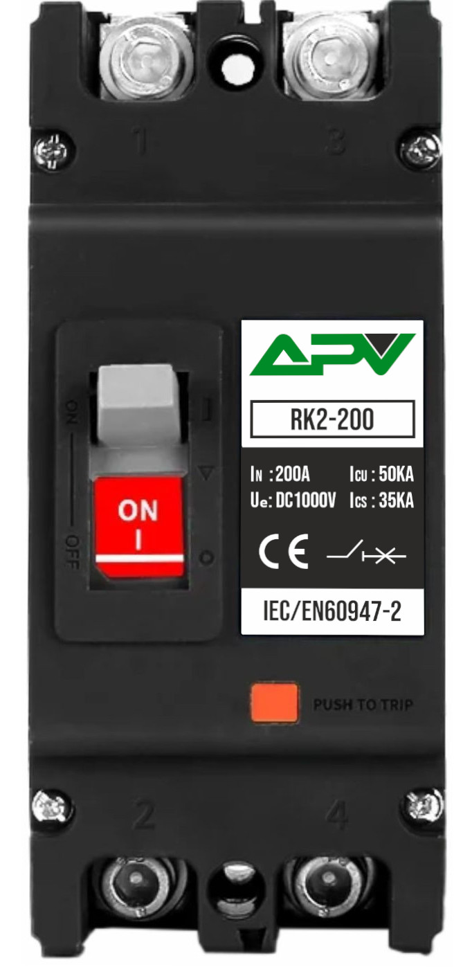 ROZŁĄCZNIK PRĄDU STAŁEGO PV MCCB 200A 1000V DC BEZPIECZNIK MAGAZYN ENERGII