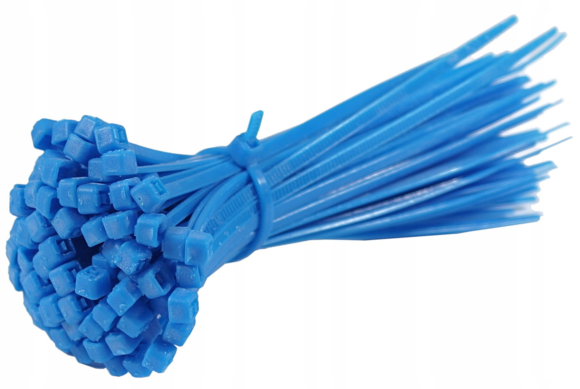 Opaski zaciskowe kablowe trytki niebieskie 2,5X100