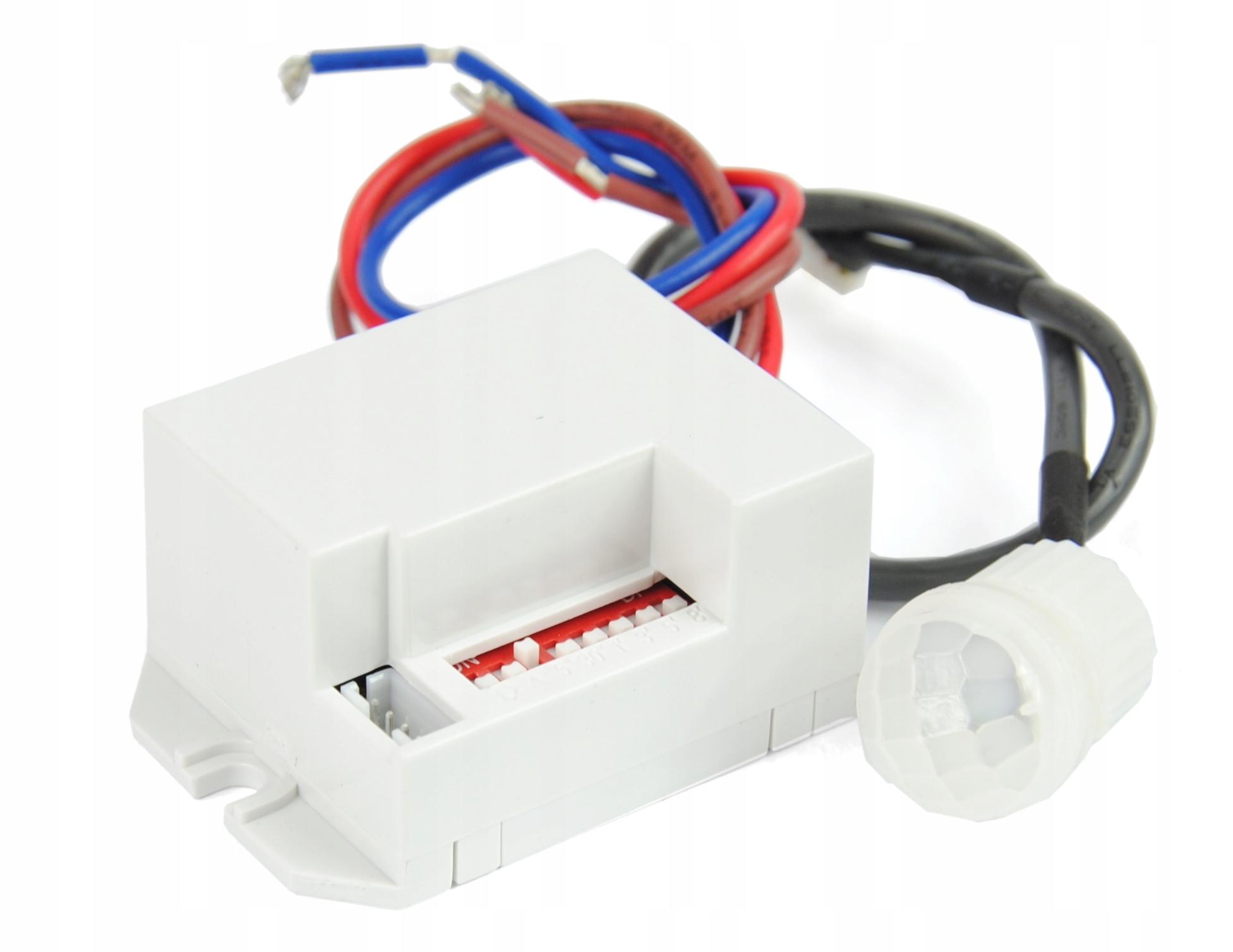 Mini czujnik ruchu zmierzchu LED PIR 360° sensor