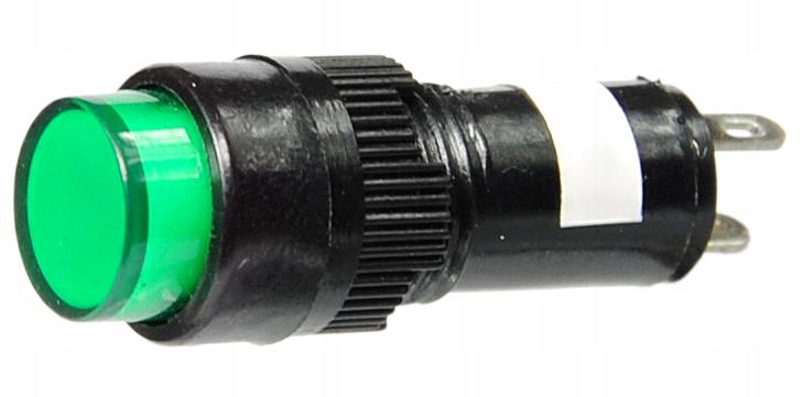 Lampka kontrolka sterownicza zielona LED 230V 10MM