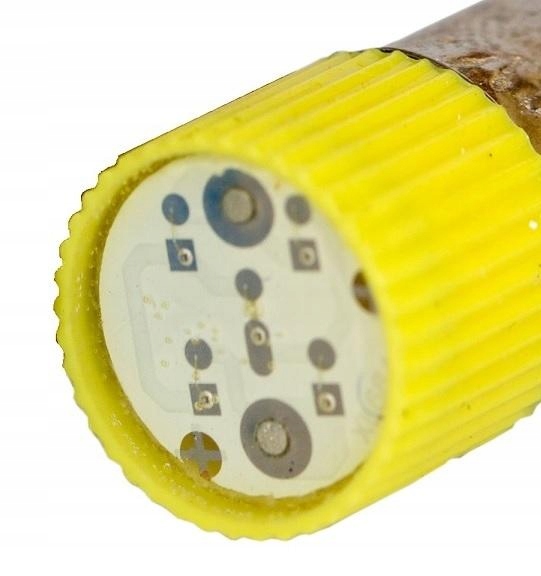 Lampka kontrolka sterownicza żarówka żółta 24V BA9s