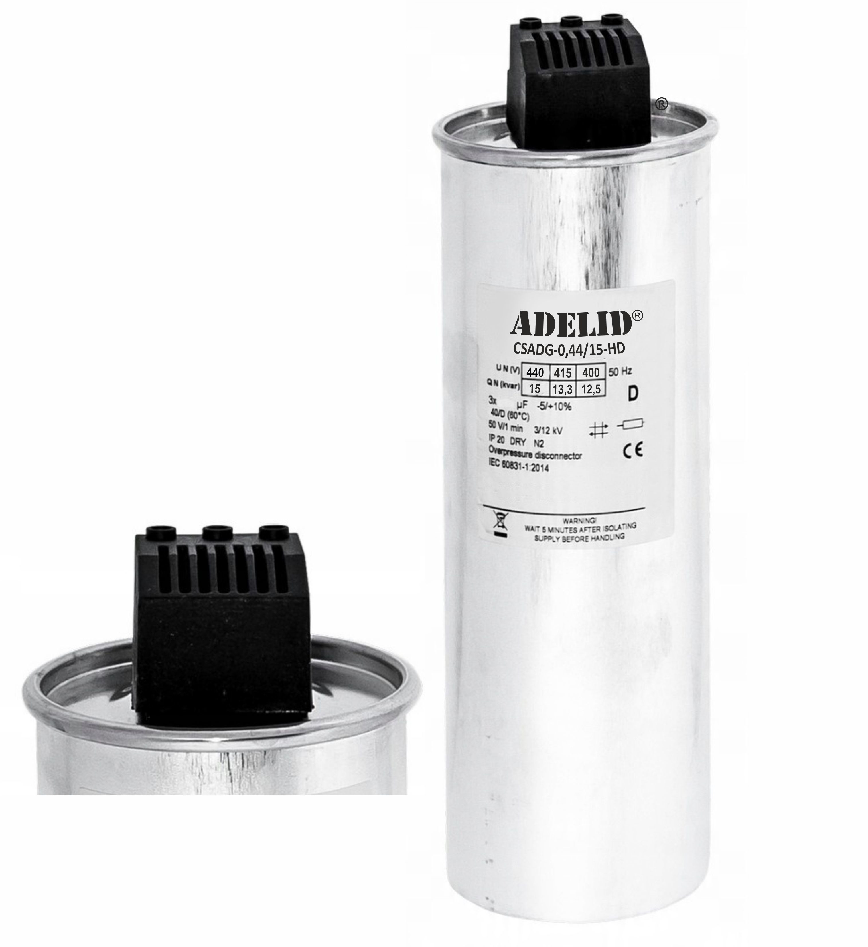 Kondensator do kompensacji mocy biernej 15kVAr 440V